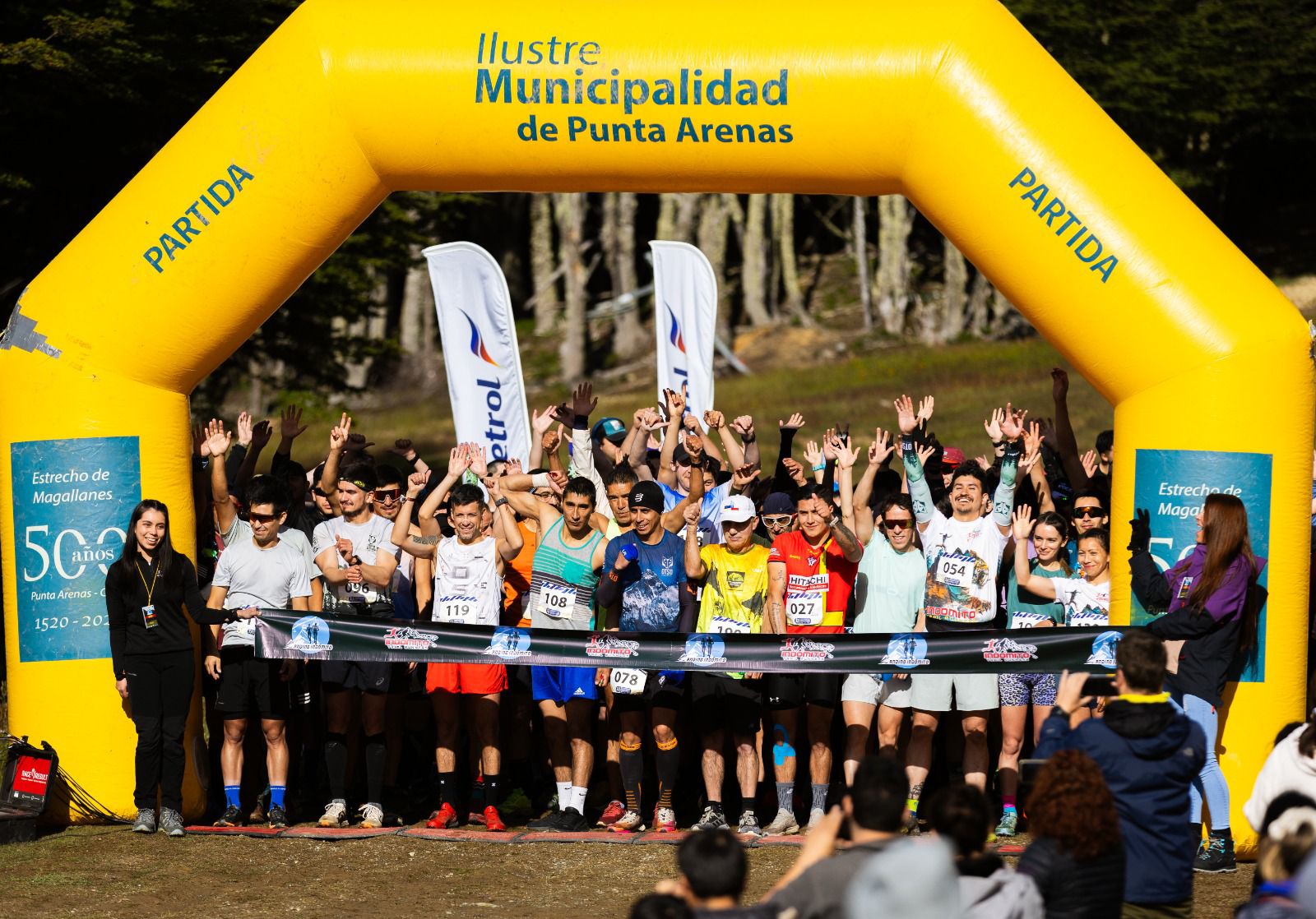 Ambiente en la línea de salida