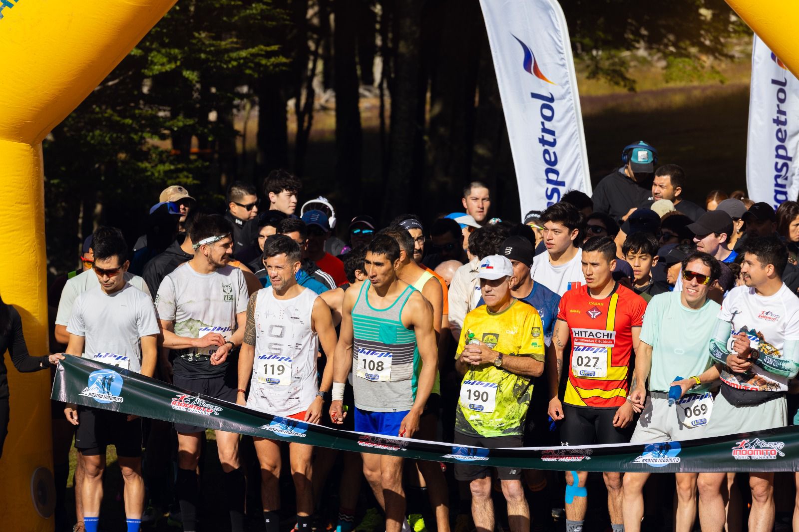 Ambiente en la línea de salida