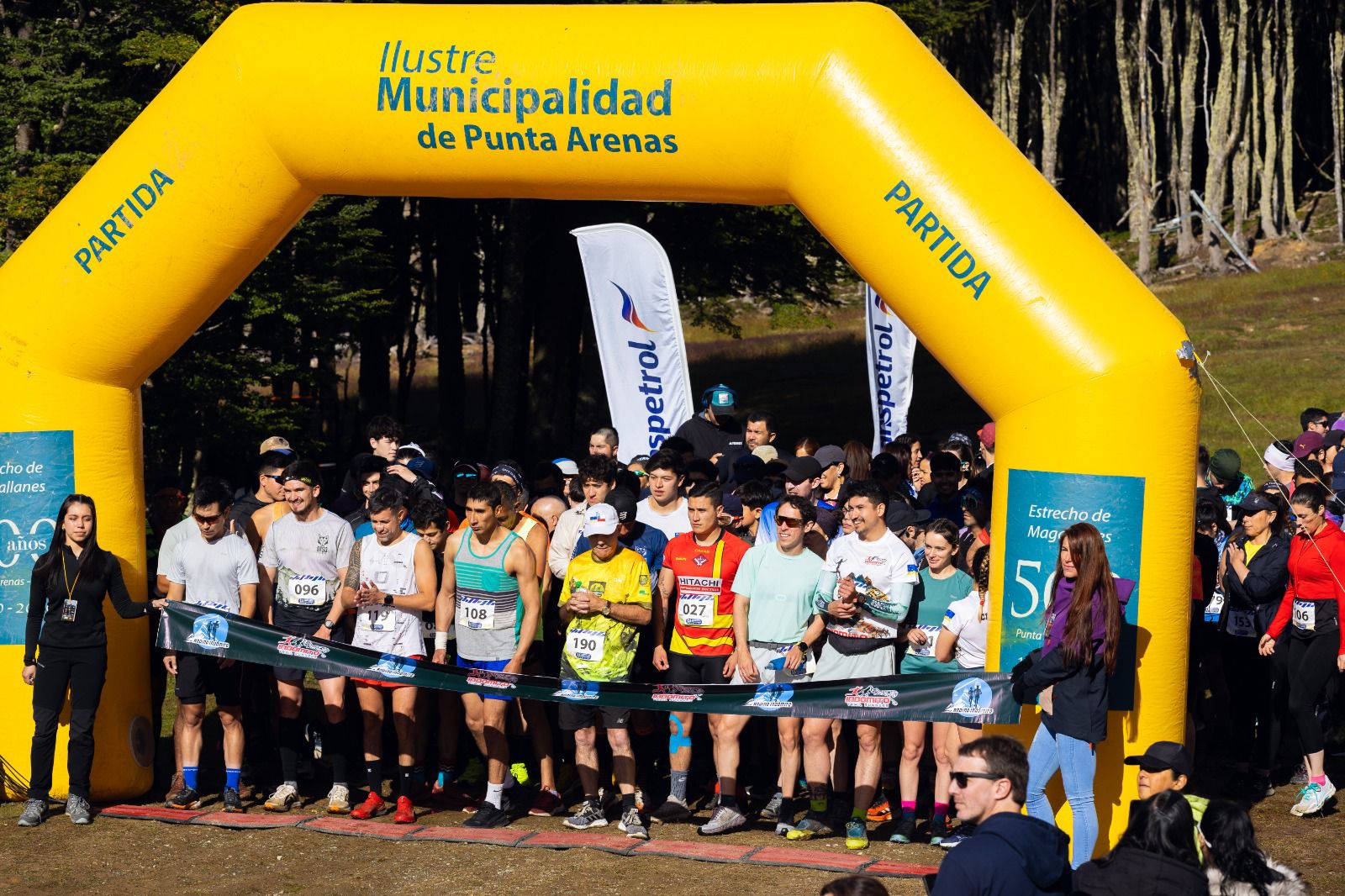 Ambiente en la línea de salida